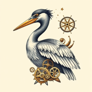 Steampunk Loon Tattoo