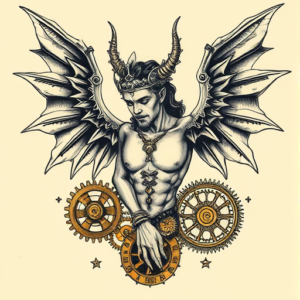 Steampunk Lucifer Tattoo