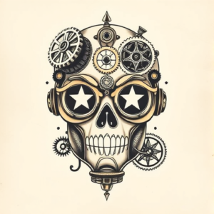 Steampunk Mask Tattoo