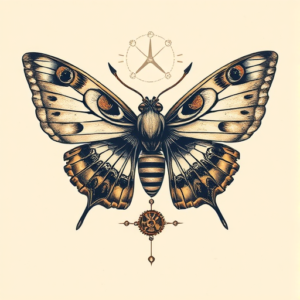 Steampunk Moth Tattoo