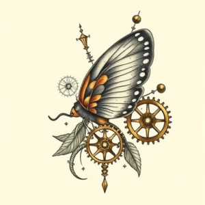 Steampunk Nature Tattoo