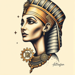 Steampunk Nefertiti Tattoo