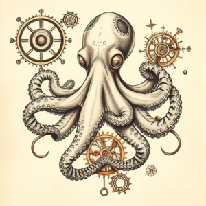 Steampunk Octopus Tattoo
