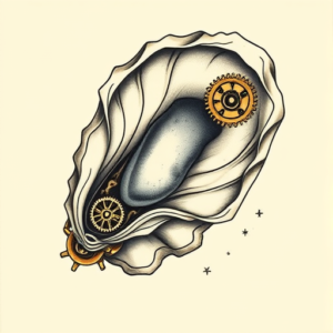 Steampunk Oyster Tattoo
