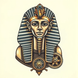 Steampunk Pharaoh Tattoo