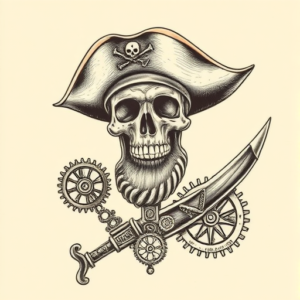 Steampunk Pirate Tattoo