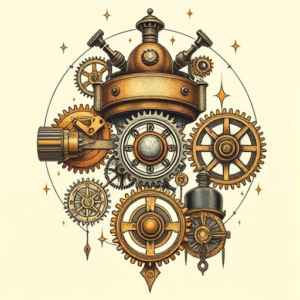 Steampunk Poseidon Tattoo