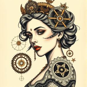 Steampunk Queen Tattoo