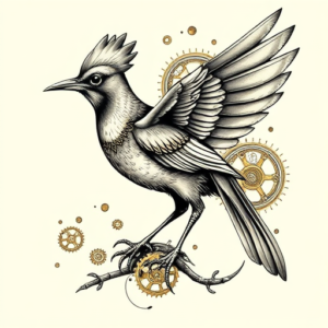 Steampunk Roadrunner Tattoo