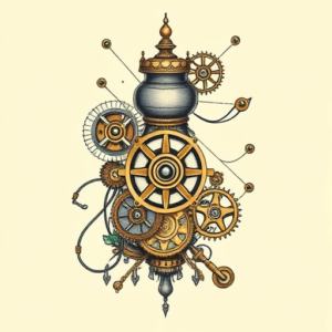 Steampunk Sampaguita Tattoo