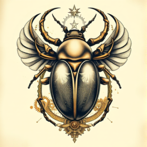 Steampunk Scarab Tattoo
