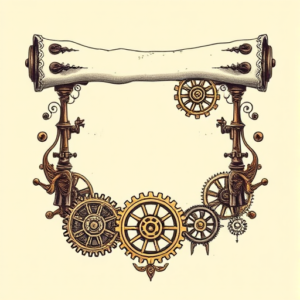 Steampunk Scroll Tattoo