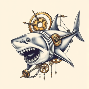 Steampunk Shark Tattoo