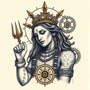Steampunk Shiva Tattoo