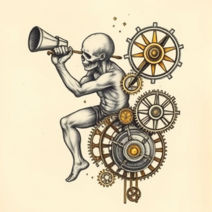 Steampunk Sisyphus Tattoo