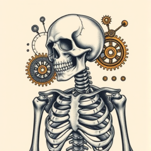 Steampunk Skeleton Tattoo