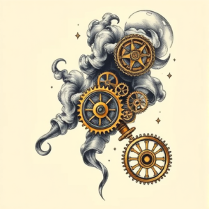 Steampunk Smoke Tattoo
