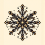 Steampunk Snowflake Tattoo
