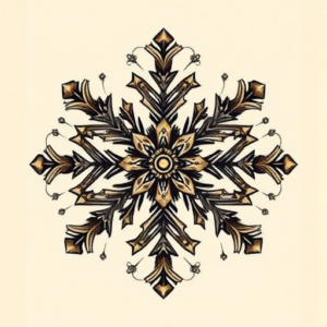 Steampunk Snowflake Tattoo