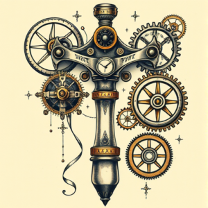 Steampunk Spade Tattoo