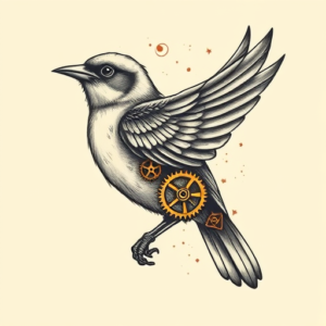 Steampunk Sparrow Tattoo