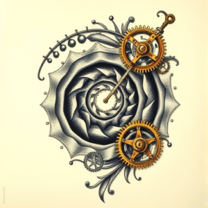 Steampunk Spiral Tattoo