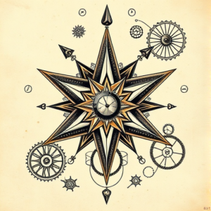 Steampunk Star Tattoo