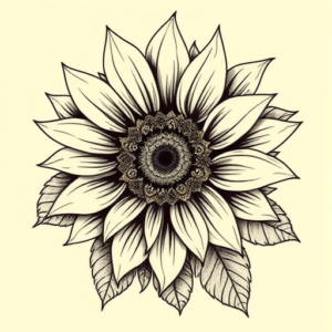 Steampunk Sunflower Tattoo