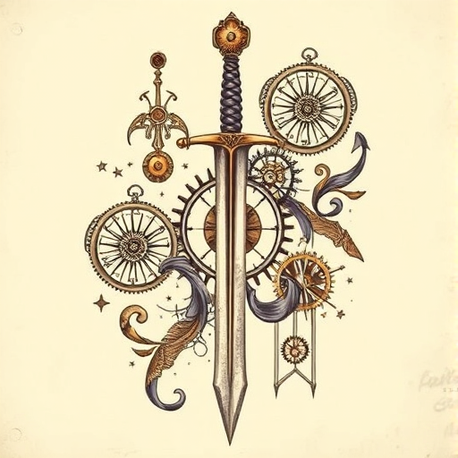 Steampunk Sword Tattoo