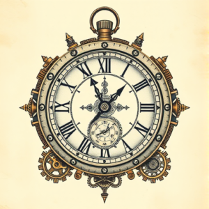 Steampunk Time Tattoo