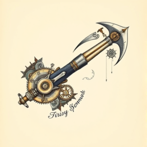 Steampunk Tomahawk Tattoo