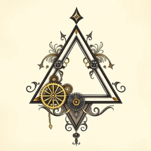 Steampunk Triangle Tattoo