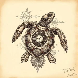 Steampunk Turtle Tattoo