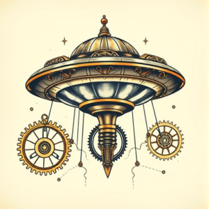 Steampunk Ufo Tattoo