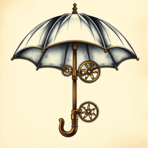 Steampunk Umbrella Tattoo