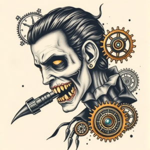 Steampunk Vampire Tattoo