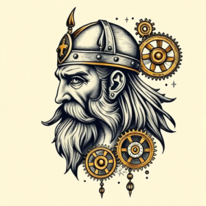 Steampunk Viking Tattoo
