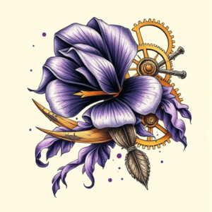 Steampunk Violet Tattoo