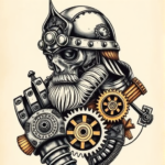 Steampunk Warrior Tattoo