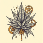 Steampunk Weed Tattoo