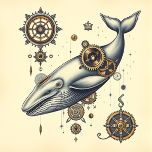 Steampunk Whale Tattoo