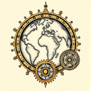Steampunk World Tattoo