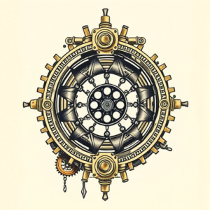 Steampunk Wormhole Tattoo