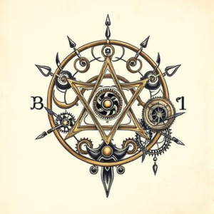 Steampunk Yggdrasil Tattoo