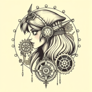 Steampunk Zelda Tattoo