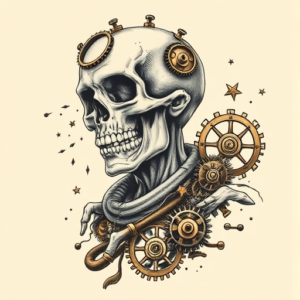 Steampunk Zombie Tattoo