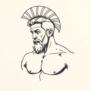 Stick-And-Poke Achilles Tattoo