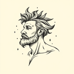 Stick-And-Poke Apollo Tattoo