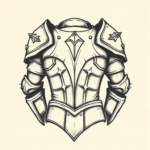 Stick-And-Poke Armor Tattoo