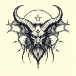 Stick-And-Poke Baphomet Tattoo